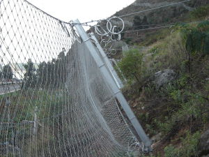 Sns Wire Rope Netting Fence Rockfall Barrier Fence