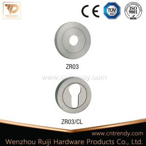 Round Rose/ Zinc Alloy Escutcheon with Cylinder Key Hole (ZR03/CL)